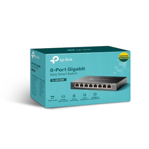 TP-Link TL-SG108E 8-Port Gigabit Easy Smart Switch Provides